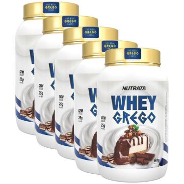 Imagem de Kit 5X Whey Grego - 900g Cheesecake de Chocolate - Nutrata-Unissex