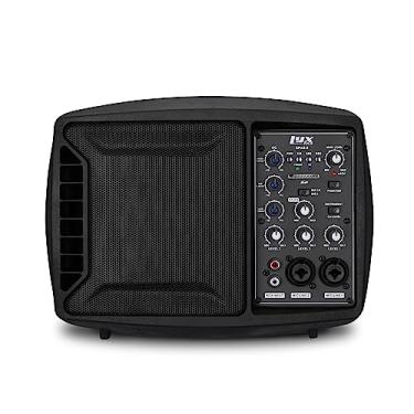 Imagem de LyxPro SPA-5.5 Monitor de alto-falante PA pequeno, amplificador classe-D, mixer de 3 canais, equalizador de 3 bandas, sistema de alto-falante ativo compacto e potente, amplificador com mixer Phantom