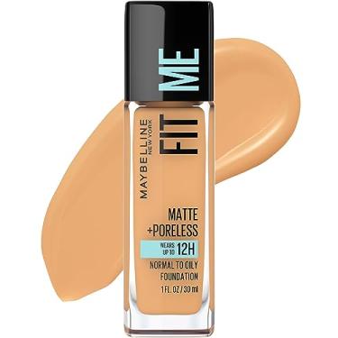 Imagem de Maybelline Fit Me Matte + Poreless Liquid Foundation Makeup, Natural Beige, 1 fl. oz. Oil-Free Foundation