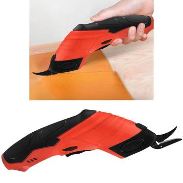 Imagem de Tesoura Eletrica Sem Fio Portatil Corta Tecido Pano Papel Costura Diy Artesanato