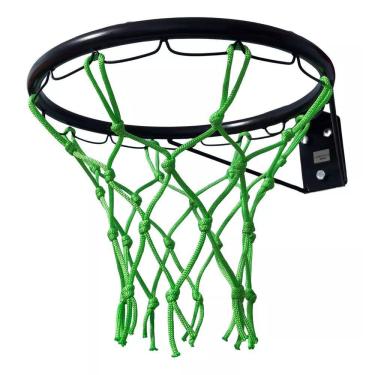 Imagem de Aro De Basquete Infantil Preto Com Rede Neon