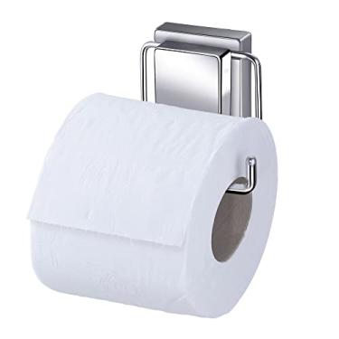 Imagem de Porta Rolo de Papel Higiênico Cromado | Prático e Durável | Aço Inoxidável | Resistente à Ferrugem | Instalação Simples | Compacto | Organizador de Banheiro | Utilidades Domésticas | Casa e Cozinha