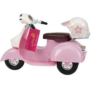 Imagem de Lambreta Rosa com Capacete de Estrela - Our Generation