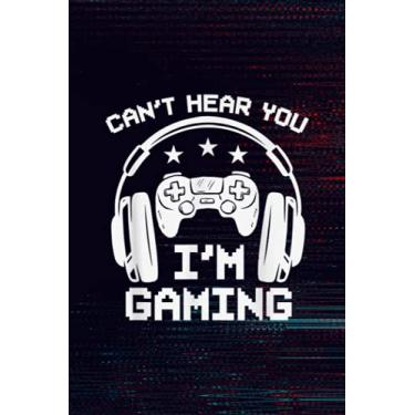Imagem de Reading List Book - Cant Hear You Im Gaming Headphones Funny Video Game Gamer