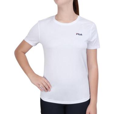 Imagem de Camiseta Fila Basic Sports Polygin Branco Marinho E Vermelho
