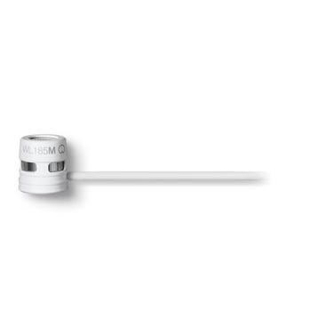 Imagem de Shure Microfone Lavalier Profissional de Baixo Perfil WL185M – Microfone Condensador Cardioide Lav com Terminação TA4F, Inclui Bolsa, Clipe de Gravata e Para-brisas Snap-Fit – Branco (WL185MW/C-TQG)