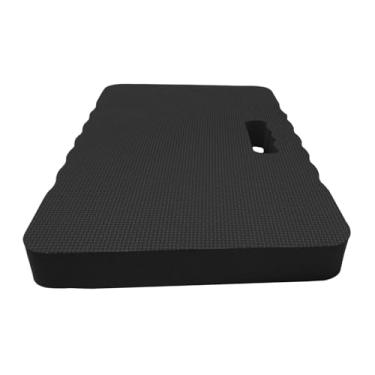 Imagem de IEUDNS Joelheira de jardim almofada de joelho multifuncional confortável alça embutida antiderrapante para ioga acessórios de oração, 220g Preto 46x28x4cm