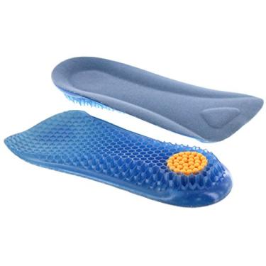 Imagem de Elevador de altura meia palmilha para homens 1/2 polegada Altura Salto alto Enchimento de elevação - Silicone Honeycomb Formato de gel