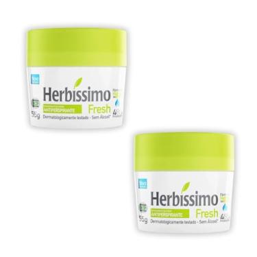 Imagem de Kit 2 Desodorante Herbíssimo Creme Fresh 55g