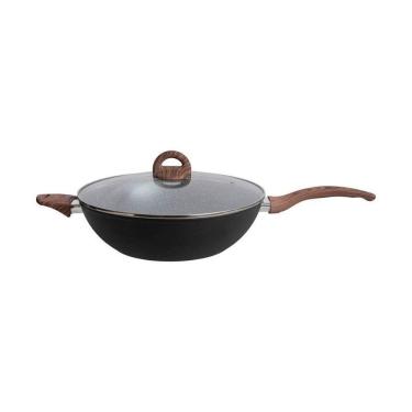 Imagem de Frigideira Wok Jungle Black 32 Cm 5,2 L Mde Home Style By Tognana:Preto