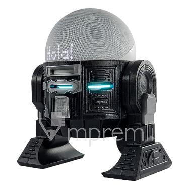Imagem de Alto-falante Android Rus-T1 compatível com Alexa Echo Dot 3 gerações, 4 gerações, 5 gerações, HomePod Mini, Google Home Mini/Nest Mini y genericos (preto/cinza)