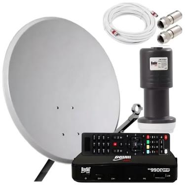 Imagem de Kit Completo Receptor Bedin + Parabólica 5g + Lnbf + Cabo