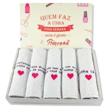 Imagem de Kit Curtidas Exclusivo 12 Toalhas - Frases para Manicures - Princesa T