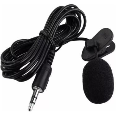 Imagem de Mini Microfone de Lapela Para Celular P2 Com Fio - Tomate