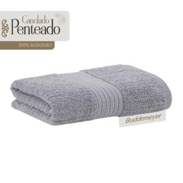 Imagem de Toalha Buddemeyer Rosto Algodão Fio Penteado Canelado Cinza