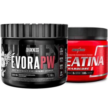 Imagem de Evora Pré Treino 150g + Creatina Pura 150g Integralmedica, Frutas.Verm