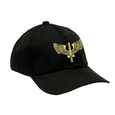 Imagem de Boné Militar Rip Stop com Patch Aplicado FAB Sabre Alado  Preto - Mund