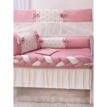 Imagem de Kit Berço Americano Trançado Menina Menino 9 Peças - Beatriz Baby Enxo