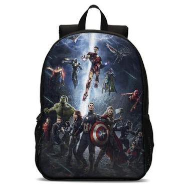 Imagem de Mochila Escolar Infantil Avulsa dos vingadores Menino e Menina  - Use 
