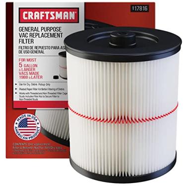 Imagem de Craftsman O filtro 9-17816 serve para todos os aspiradores Craftsman atuais de 5 galões e acima