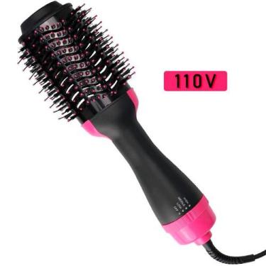 Imagem de Escova De Cabelo E Secador 2 Em 1 Soft  Cor Preto E Rosa - LAURUS