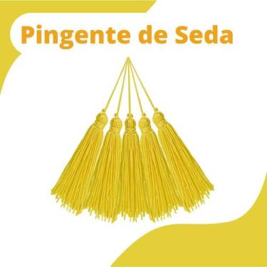 Imagem de Pingente De Seda Tassel - Franja - Amarelo Gema - Com 50 Unidades - Ny