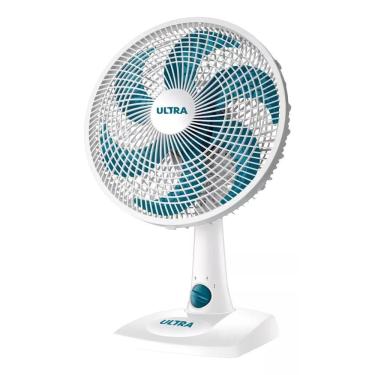 Imagem de Ventilador De Mesa Ultra V-30b 30cm 6 Pás Branco Azul 127v