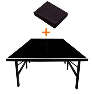 Imagem de MESA DE PING PONG MDP 15mm COR PRETA - 1010 KLOPF + Capa Impermeável