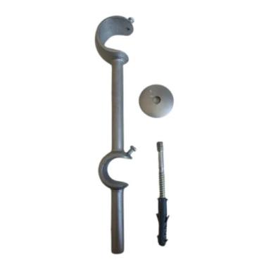 Imagem de Suporte Duplo Alongado 19/28mm Para Varão de Cortina de Ilhós   - ART 