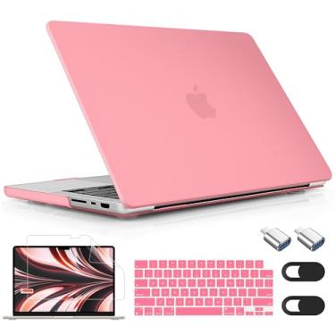 Imagem de Mektron Capa para M4 MacBook Pro de 14 polegadas 2024, A3112, A3401, A3185, compatível com M3 A2918, A2992, M2, A2779, 2021, M1, A2442 Pro/Max, capa para Mac Pro de 14 polegadas com Tela Retina XDR &