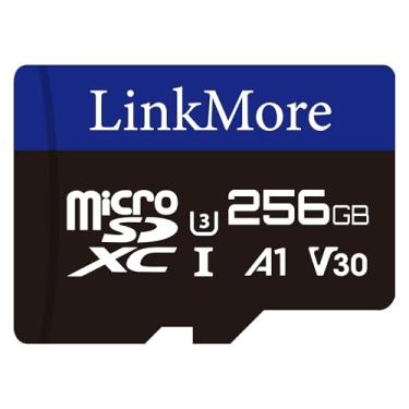 Imagem de LinkMore Cartão de memória XV13 256GB MicroSD, MicroSDXC A1 UHS-I U3 V30 Classe 10, leitura até 95 MB/s, gravação de até 65 MB/s, adaptador SD incluído