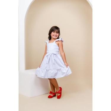 Imagem de Vestido infantil juvenil soltinho luxo natal ano novo verão fresquinho