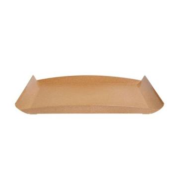 Imagem de Bandeja zen petisqueira  34x18cm ecológica marrom claro - Evo