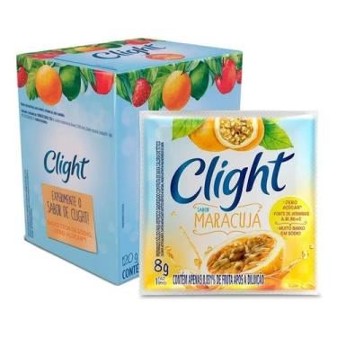 Imagem de Kit 15 Suco Refresco Em Pó Clight MARACUJA Zero Açucar 8gr - MONDELEZ