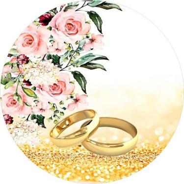 Imagem de Painel Redondo C/ Elástico 1,50m Casamento - Fadrix