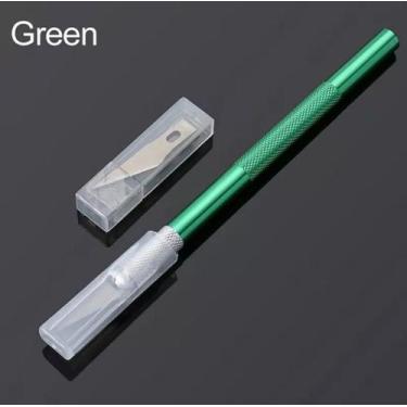 Imagem de Estilete De Precisão Verde Bisturi culinária artesanato + lâmina - Arm