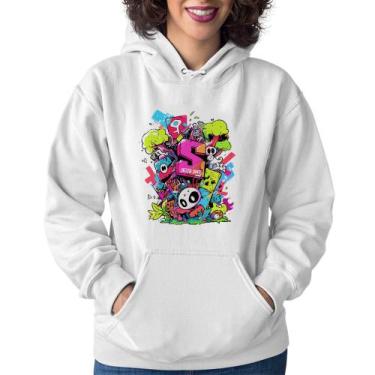 Imagem de Moletom Feminino Street Style - Foca na Moda, Branco, M
