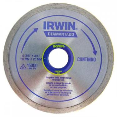 Imagem de Disco Diamantado Irwin Liso 110Mm X 20Mm - 13891 - Kit C/5 Pecas