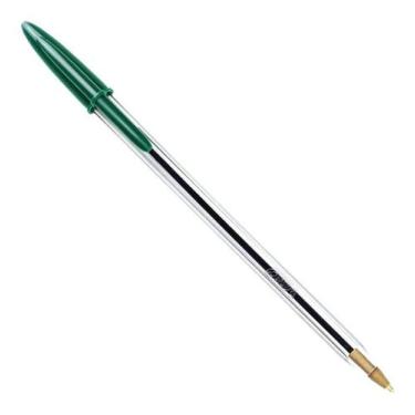 Imagem de Caneta Bic Crista 1.0 Média Verde, Cristal 1.0