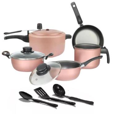 Imagem de Conjunto de panelas elegan marpal antiaderente com pp 3 ltr, ROSE