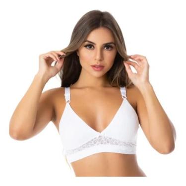 Imagem de Sutiã Soutien Sem Bojo e sem aro com renda nas laterais ref:069 - D'ju