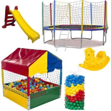 Imagem de Super Combo Recreativo Cama Elástica 3,05m Piscina de Bolinhas 1,00m 5