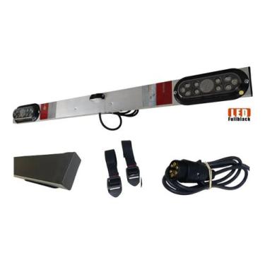 Imagem de Régua Sinalizadora Blindada Transbike Luz Led Cristal - Santo Rack