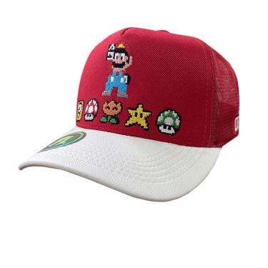 Imagem de Boné Trucker OFL Super Mario Bros Red