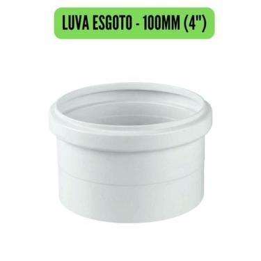 Imagem de Conexões de Esgoto 100mm 4" Branco/Cotovelo/Luva/Tee/Caps/Junção/Luva 