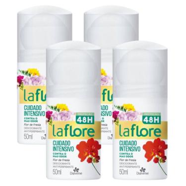 Imagem de 4UN Desodorante La Flore Roll On Flor de Fresia 50ml Davene