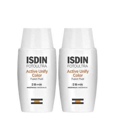 Imagem de Kit ISDIN FotoUltra Active Unify Fusion Fluid Color FPS 99 (2 Unidades)