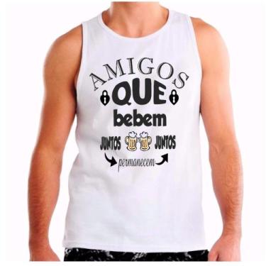Imagem de Camiseta regata masculina amigos bebem juntos carnaval abada - Dogs, B