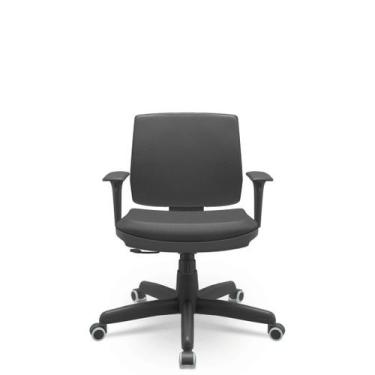 Imagem de Cadeira Brizza Soft Executiva Vinil Giratória Relax - Braços Regulávei