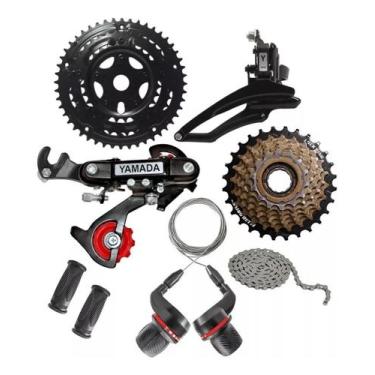 Imagem de Kit Relação 21 Marchas Bicicleta Completo 21v Yamada Bike 